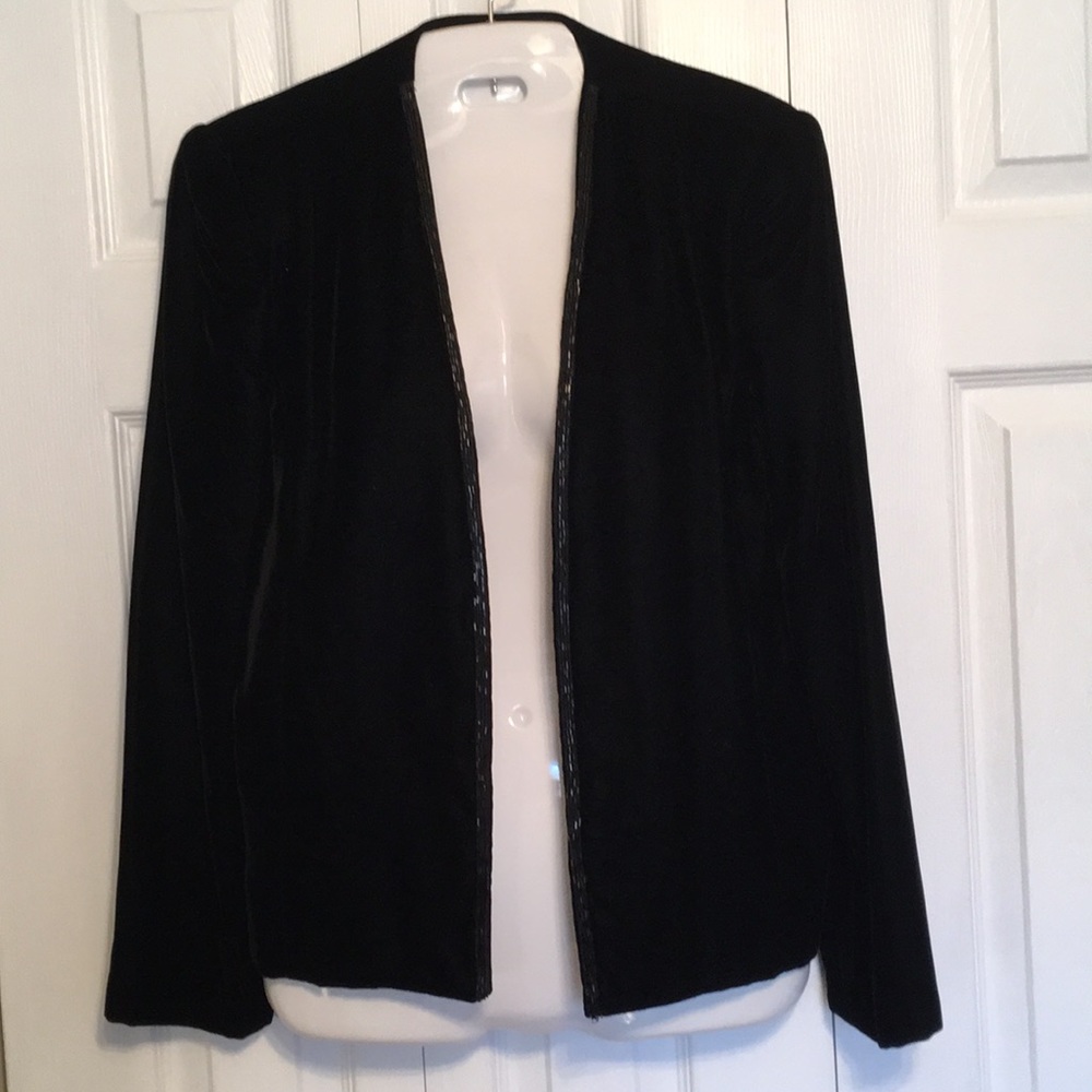 Black velvet jacket